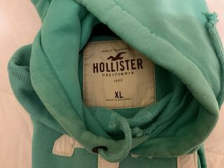 Sudadera Hollister Verde con Capucha