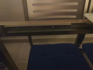 Mesa extensible vidrio y metal