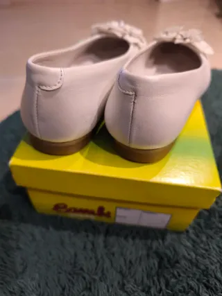 Zapatos comunión niña,blanco rotonacarado numero33