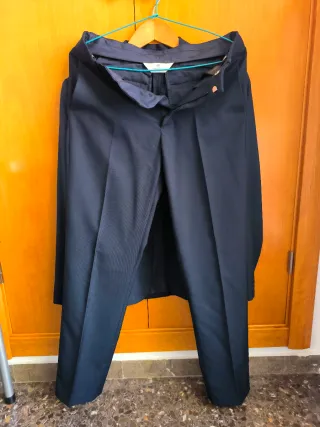 Traje de chaqueta infantil azul marino