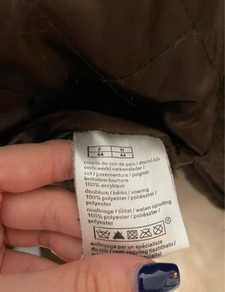 Chaqueta Piel Vintage Marrón con Borrego