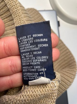 Jersey Tommy Hilfiger Beige Algodón Vintage