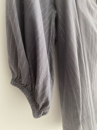 Blusa gris con raya plateada Easy Wear, T36-T38