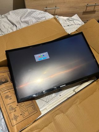 Monitor curved Samsung Negro