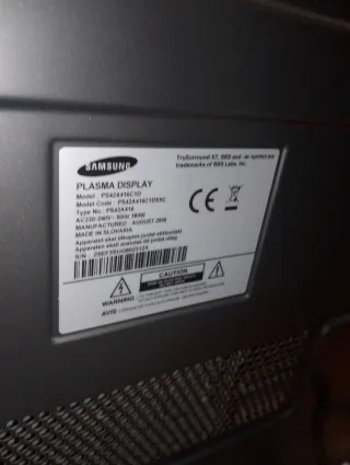 Televisión Samsung 42 Negra. Regalo TDT