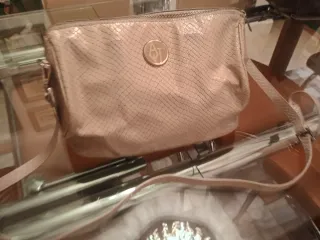 Bolso Armani Jeans Piel Serpiente Beige