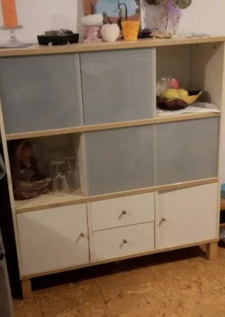 Aparador Ikea bianco e beige