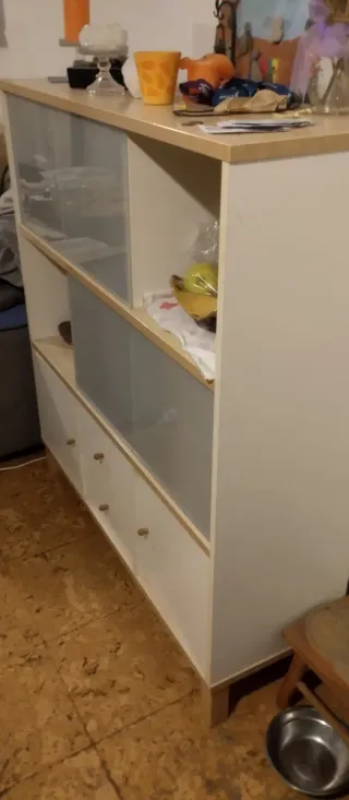 Aparador Ikea bianco e beige