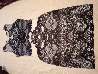 Vestido tela fina 3D