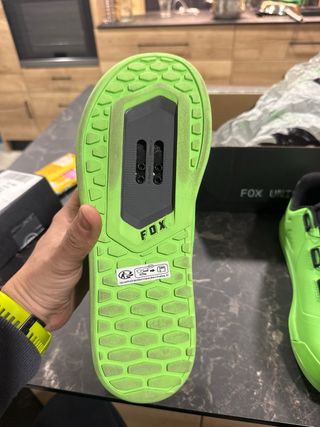 Zapatillas MTB Fox color verde lima