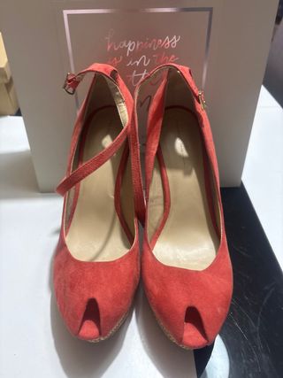 Zapatos de plataforma rojos