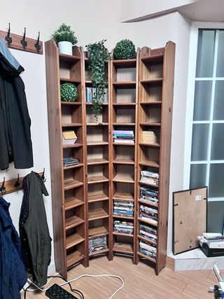 Estantería madera CD/DVD