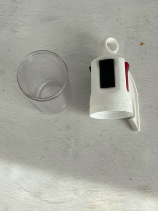 Porta penne BIC trasparente con dettagli colorati