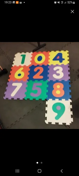 Alfombra puzzle números 1-9