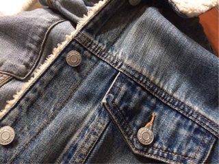 Gap Giubbotto Jeans Pellicciotto Tg L