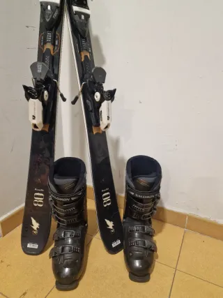 Esquís Rossignol + Botas Salomon