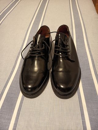 Zapatos de vestir Snipe negros con cordones