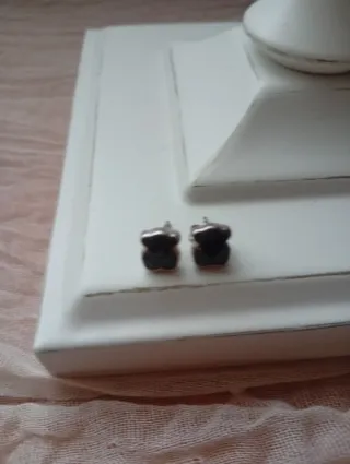 Conjunto Tous Colgante y Pendientes Oso Negro