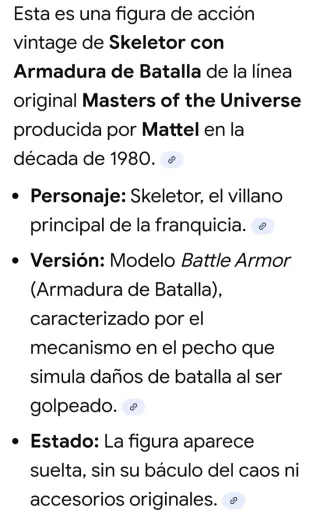 Muñeco vintage Skeletor Masters del Universo