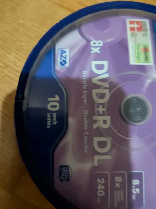 DVD+R DL Verbatim 8X Doble Capa 10 Unidades