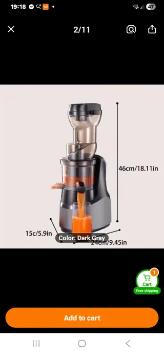 Extractor de Zumo Nuevo En Huesca..