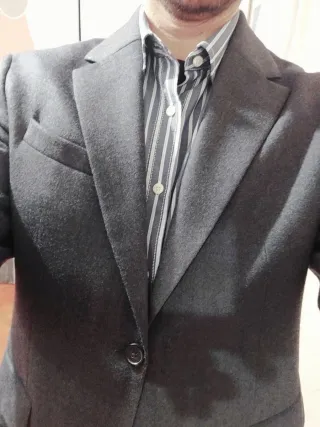 *Nuevo* Americana 100% Lana Italiana, Gris