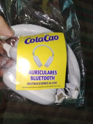 Auriculares Bluetooth Cola Cao Blancos