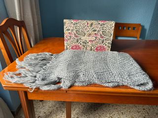 Conjunto Boina y Bufanda Gris Tintoretto