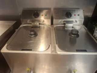 Freidora industrial doble