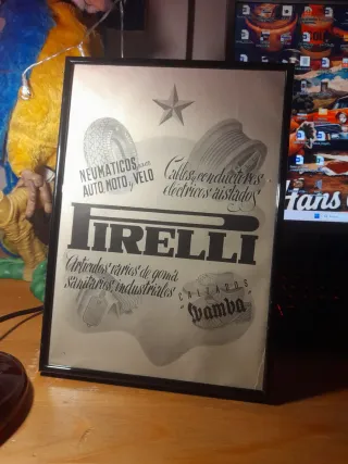Cuadro Publicidad Pirelli Neumáticos