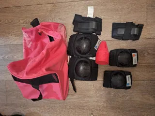 Protecciones patines Oxelo + bolsa + conos