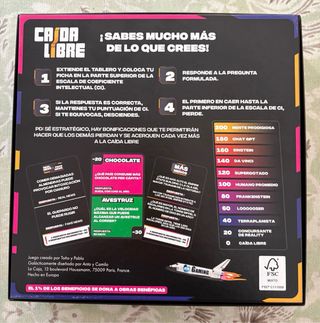 Juego de mesa Caída Libre