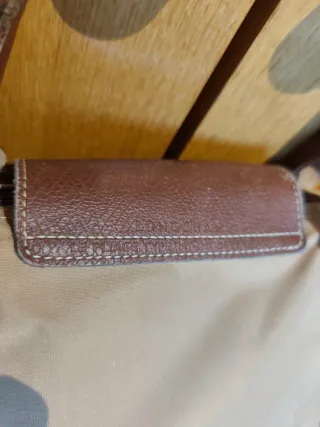 Bolso Longchamp Le Pliage Asa Corta T-M Beige