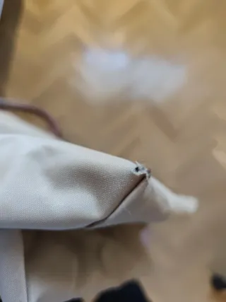 Bolso Longchamp Le Pliage Asa Corta T-M Beige