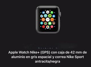 Apple Watch 3 Nike+ 42mm Caja Negra