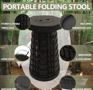 Taburete Plegable Portátil Multicolor