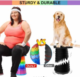 Taburete Plegable Portátil Multicolor