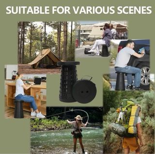 Taburete Plegable Portátil Multicolor