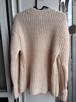 Jersey H&M brillos beige/rosa Talla XS