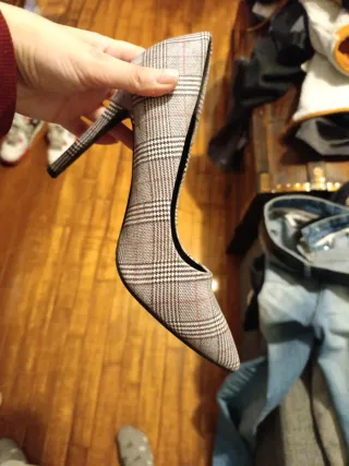 Scarpe donna tacco alto beige