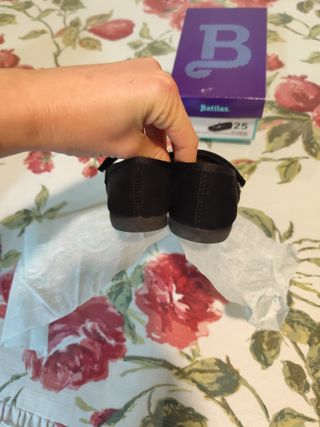 Merceditas Batilas Serratex negro talla 25