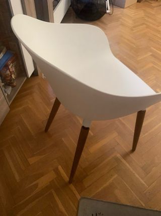 Conjunto silla blanca Comedor jardin patio