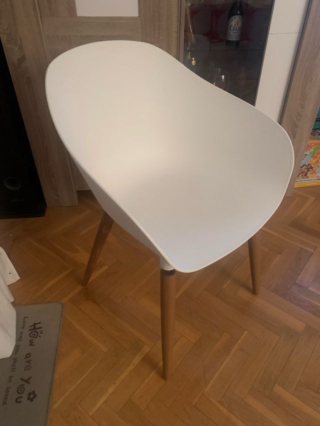 Conjunto silla blanca Comedor jardin patio