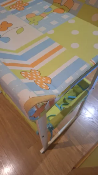 Cambiador bañera bebé madera