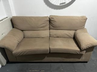 Sofá beige de tela