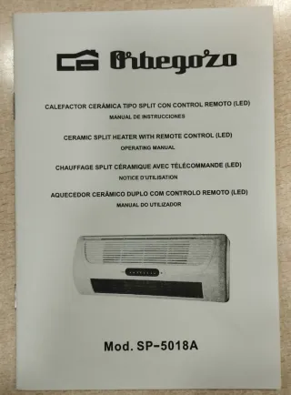 Orbegozo Calefactor Cerámica Split SP-5018A