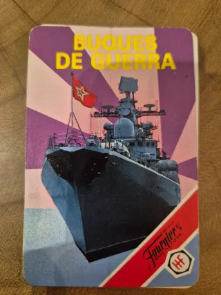 Baraja Naipes Buques de Guerra Fournier