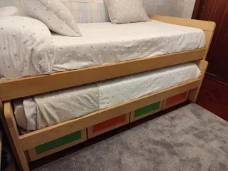 Cama nido con almacenaje