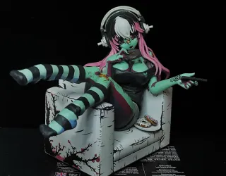 Figura Anime Sonico Repintada Personalizada