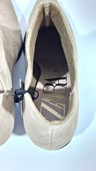 Botines ZARA ante beige